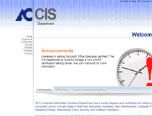 Tablet Screenshot of cis.actx.edu